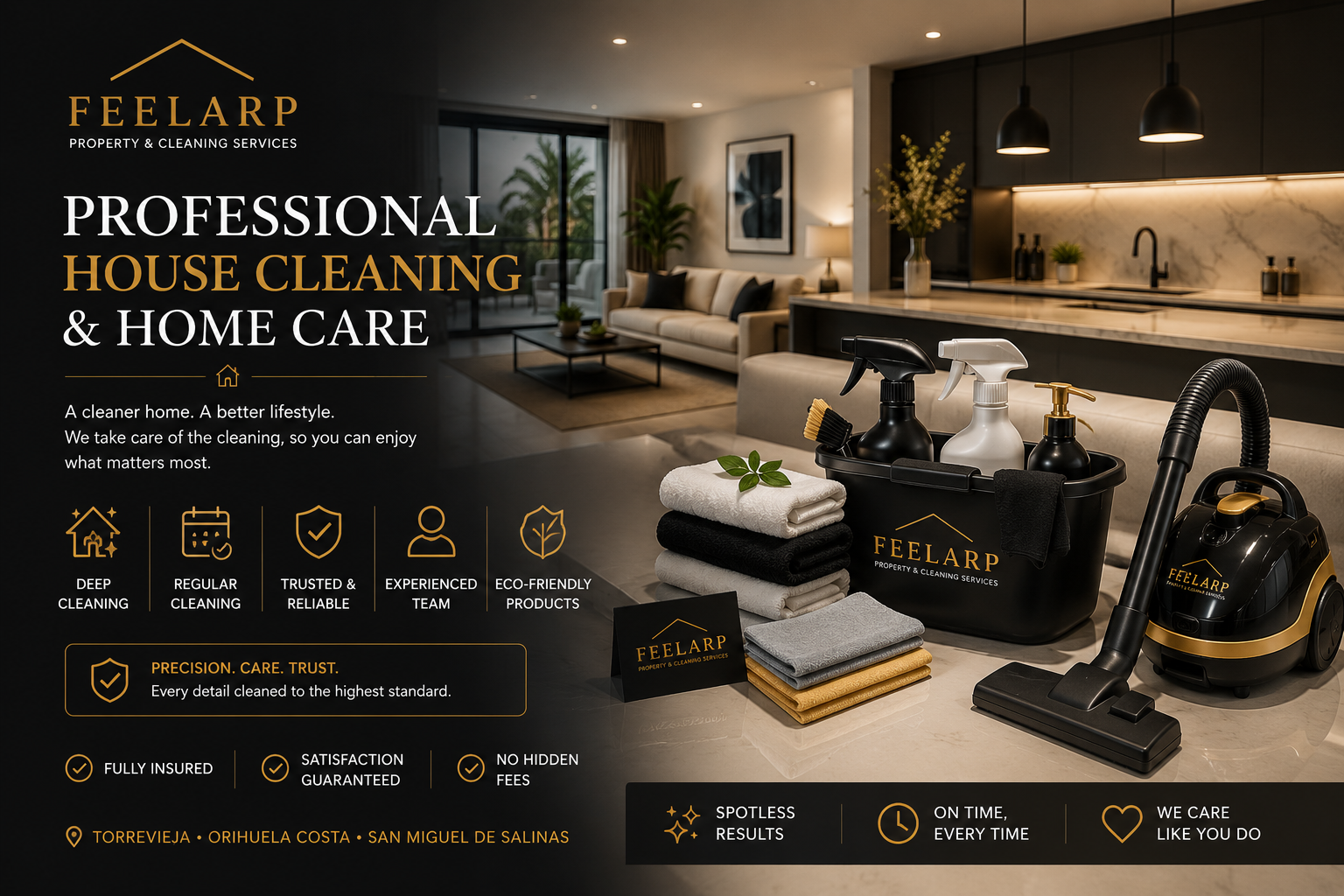 Professional house cleaning and premium home care by FEELARP